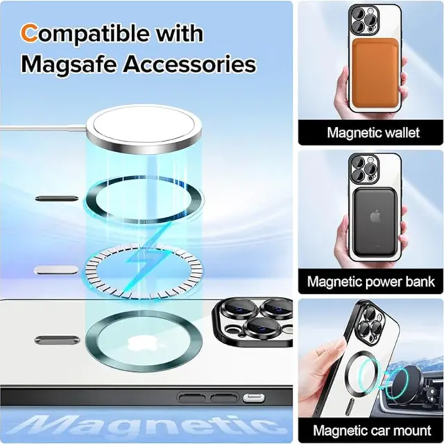 Techsuit® Luxury Crystal MagSafe Θήκη για iPhone 13 Pro Max- Black. 2