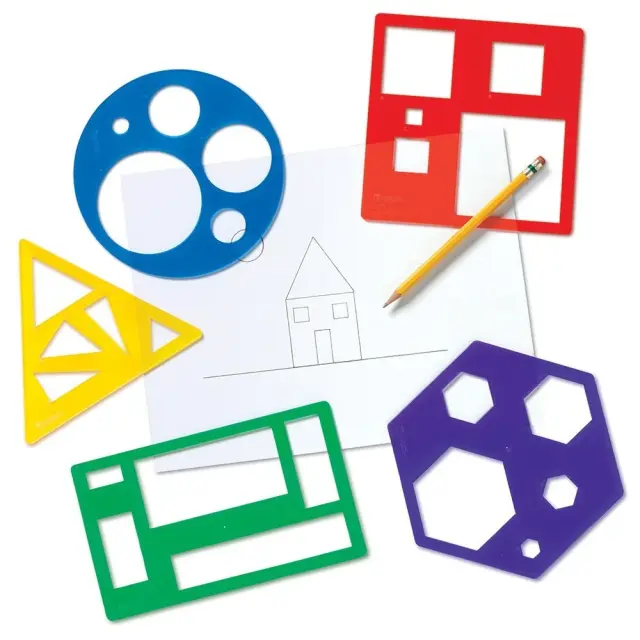 Learning Resources Εκπαιδευτικός Εξοπλισμός - Σετ Σχεδίασης Σχημάτων για 4+ ετών LER 5440