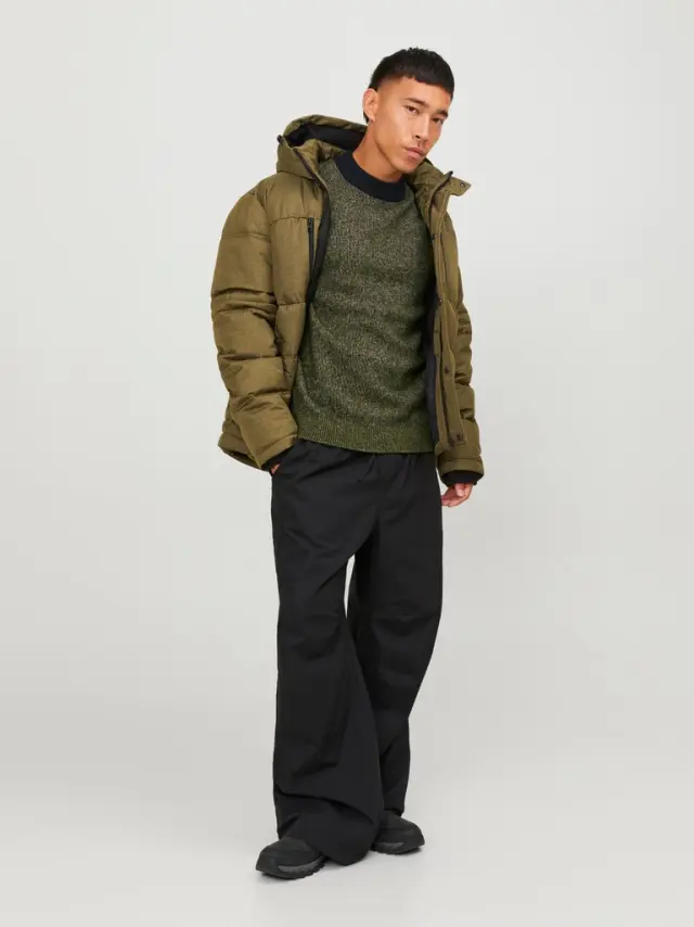 JCOSPACE KNIT MOCK NECK SN olive night 3