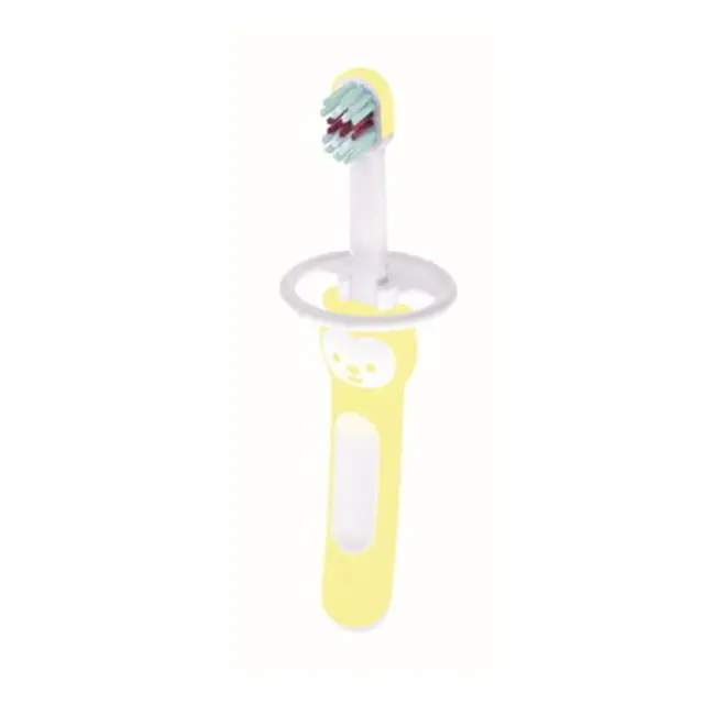 MAM Baby’s Brush Βρεφική Οδοντόβουρτσα Κίτρινο 6+ μηνών, 1 τεμάχιο
