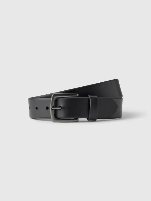Μαύρη Vegan-Δερμάτινη ζώνη true black - 30