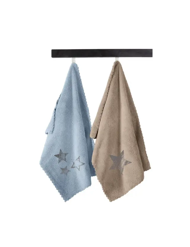 ΣΕΤ ΒΡΕΦΙΚΕΣ ΠΕΤΣΕΤΕΣ 2ΤΕΜΑΧΙΩΝ BABY TOWELS BOY SET 1 (35X50) GUY LAROCHE 2