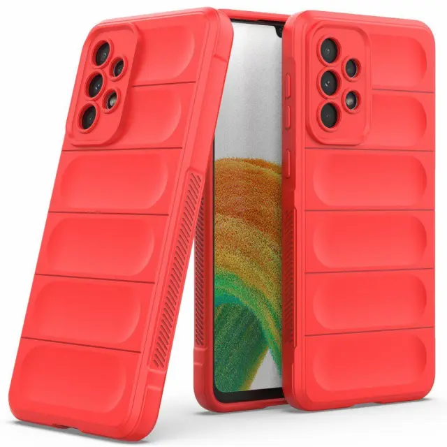 Rugged Anti Scratch Θήκη για Samsung Galaxy A53- Red OEM 2