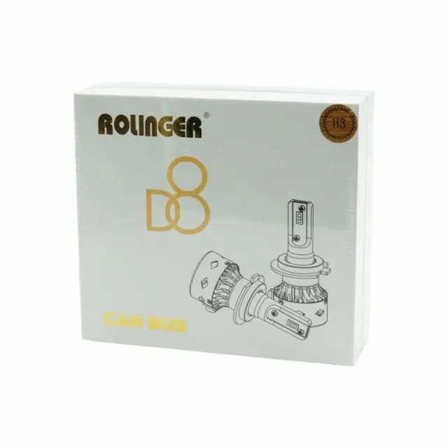 Rolinger D8 Led Can Bus H3 2τμχ