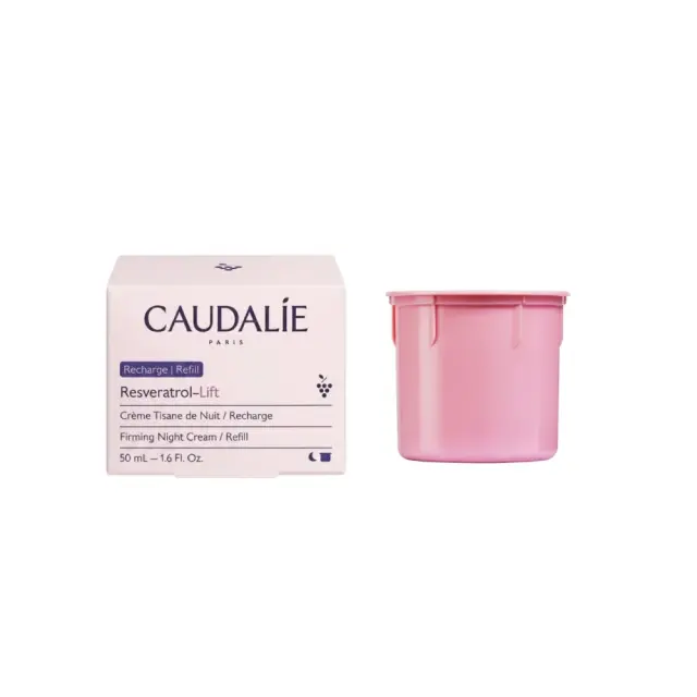 CAUDALIE Resveratrol-Lift Firming Night Refill Κρέμα Προσώπου Νυκτός για Αντιγήρανση & Σύσφιξη με Υαλουρονικό Οξύ & Κολλαγόνο 50ml