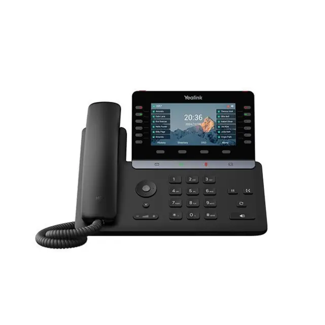 Yealink IP Τηλέφωνο SIP-T85W Black (1301220)