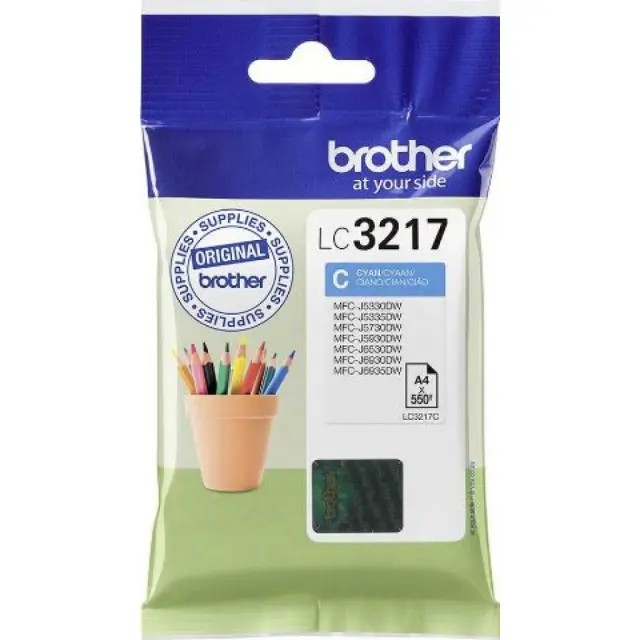 Brother Μελάνι Inkjet LC-3217C Cyan (LC-3217C) (BRO-LC-3217C)