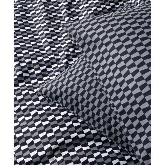 Σετ Μαξιλαροθήκες 2 Τεμαχίων Kentia Satouma A Black-Anthracite-White 50X70 2