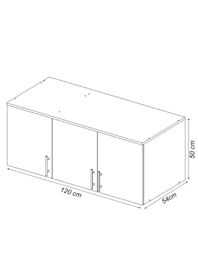 Πατάρι Ντουλάπας Λευκό 120 LOFT 2