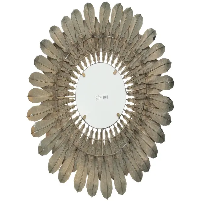 Καθρέπτης Φτερά Χρυσό Μέταλλο 68.5x4.5x68.5cm 2