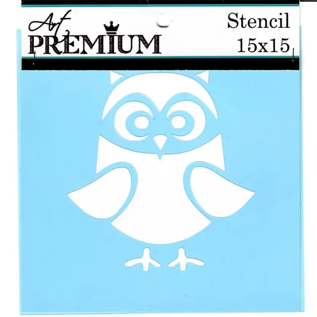 Στένσιλ Art Premium - 15x15cm - Κουκουβάγια
