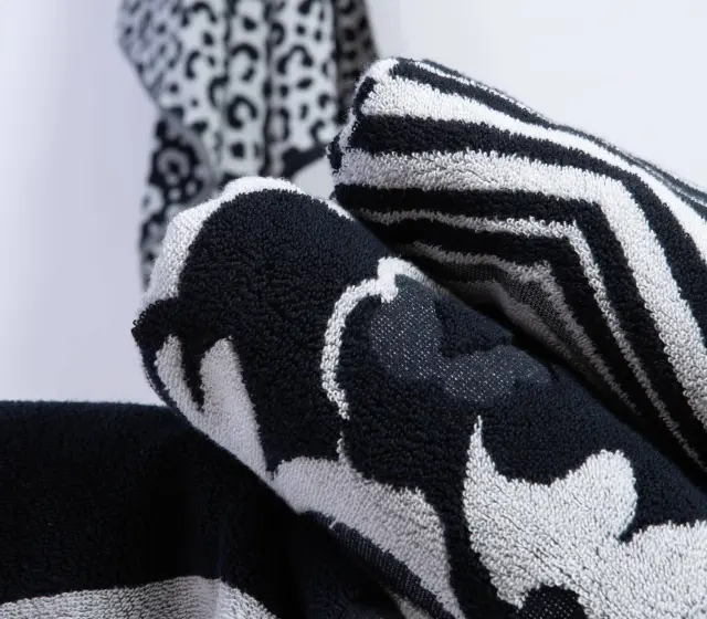 ΠΕΤΣΕΤΑ ΠΡΟΣΩΠΟΥ BLOSSEN 50Χ90 NEF-NEF HOMEWARE GREY/BLACK 2
