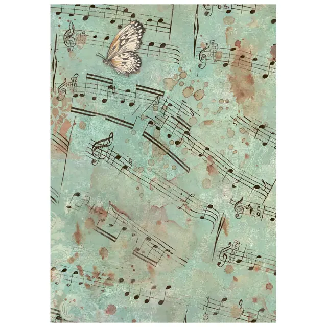 Σετ 8 ριζόχαρτα ντεκουπάζ Stamperia 10.5×14.8cm, Symphony, Backgrounds 3