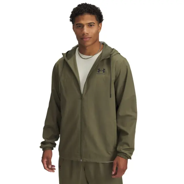Under Armour Men's Rival Woven Windbreaker Λαδί 1390149-390 (Under Armour) - XLarge