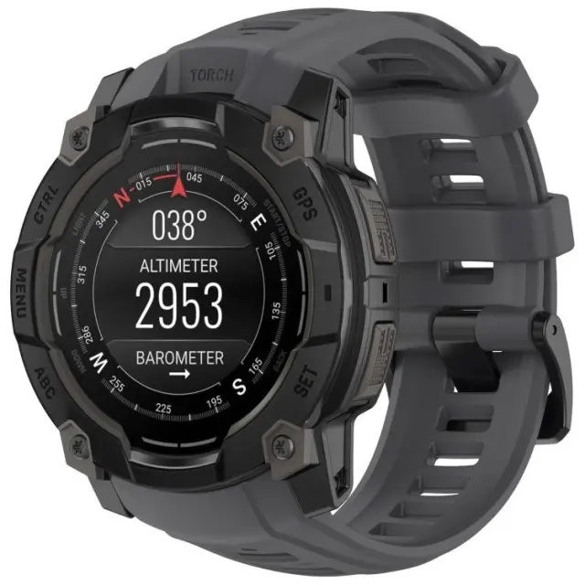 Breathable Λουράκι για Garmin Instinct 3 50mm-Graphite Grey OEM