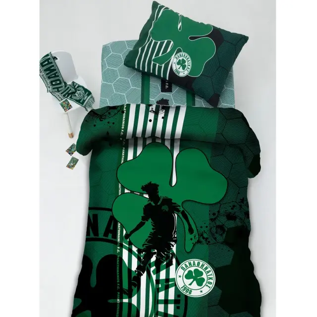 Ζεύγος Μαξιλαροθήκες 52x72 Official Team Licensed Palamaiki Panathinaikos FC11 100% βαμβακερό