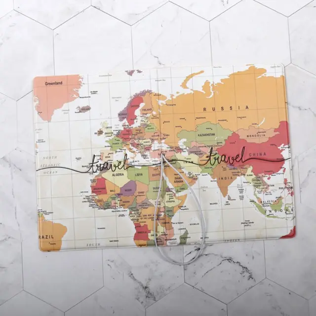 Travel World Map Θήκη Καρτών και Διαβατηρίου ΟΕΜ 2