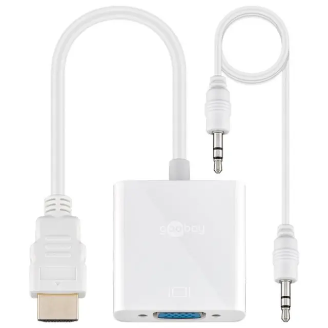 Μετατροπέας HDMI σε VGA και 3,5mm jack για ήχο, με καλώδιο 0.15m
