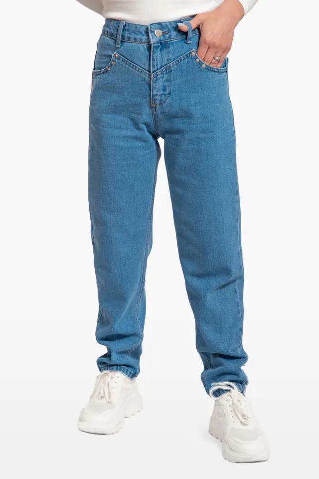 Παντελόνι Jean Boyfriend Μπλέ