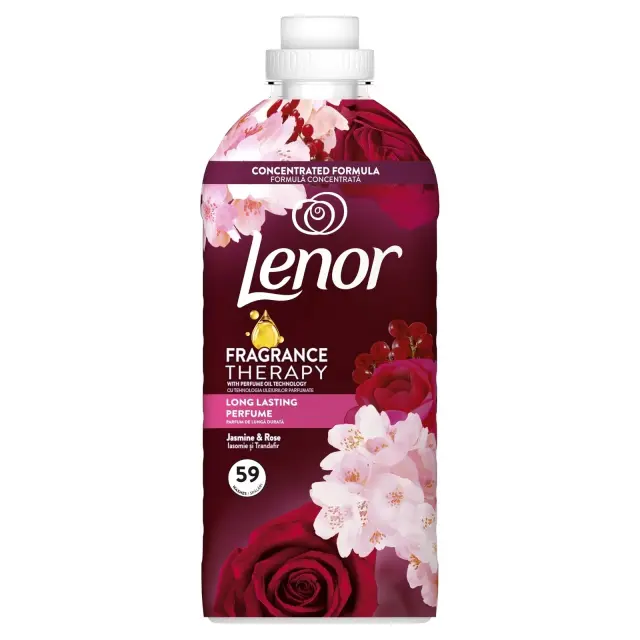 Lenor μαλακτικό ρούχων συμπυκνωμένο jasmine & rose 1239 ml 59μεζ