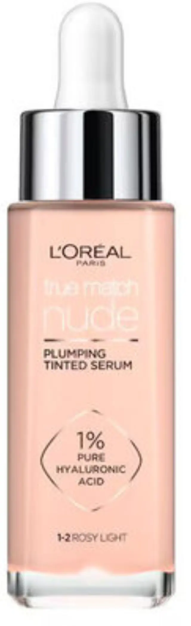 L'Oreal Paris True Match Nude Plumping Tinted Serum 1-2 Rosy Light Ορός Προσώπου 30ml - 1-2 Rosy Light
