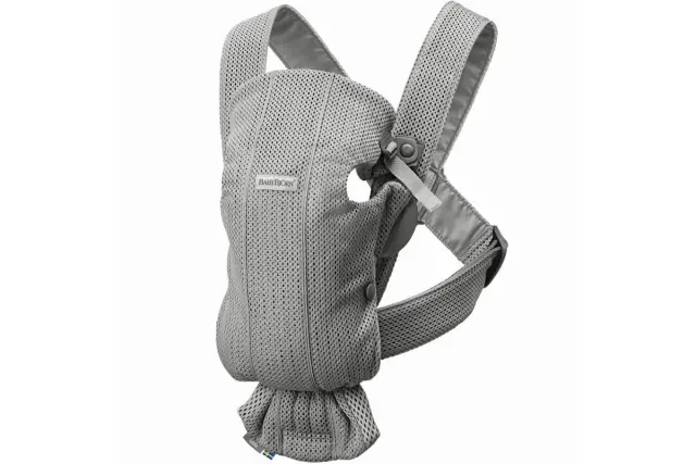 BabyBjörn Μάρσιπος Mini 3D Mesh, Grey - 1408-021018E1
