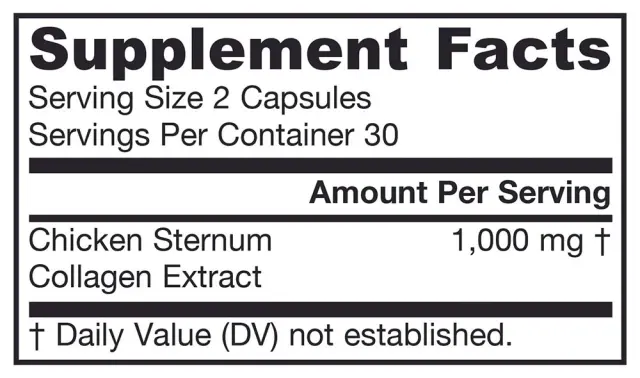 Jarrow Formulas Type II Collagen Complex 2