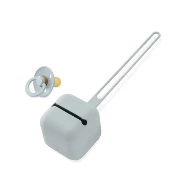 Interbaby Θήκη Πιπίλας Σιλικόνης Blue Gray SI004-73 2