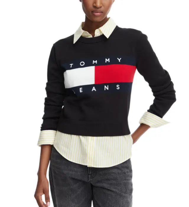 TommyHilfiger γυναικείο πουλόβερ με σημαία DW0DW22930-1