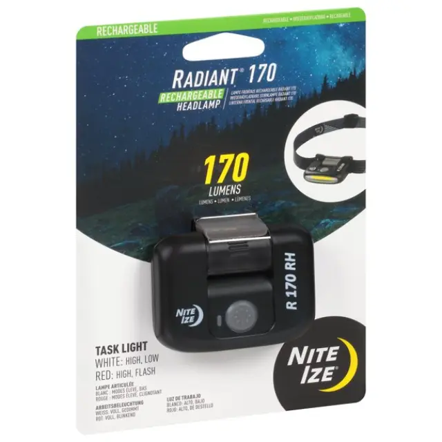 Φακός Κεφαλής Επαναφορτιζόμενος NITE IZE R170RH-01-R7 RADIANT 170 2