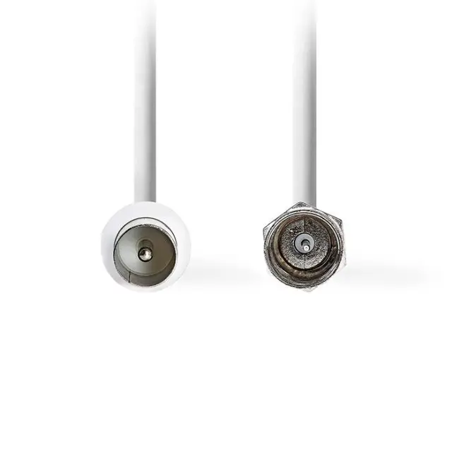 Καλώδιο Nedis F-Connector to Coax Male White 1.5m (CSGL41800WT15)