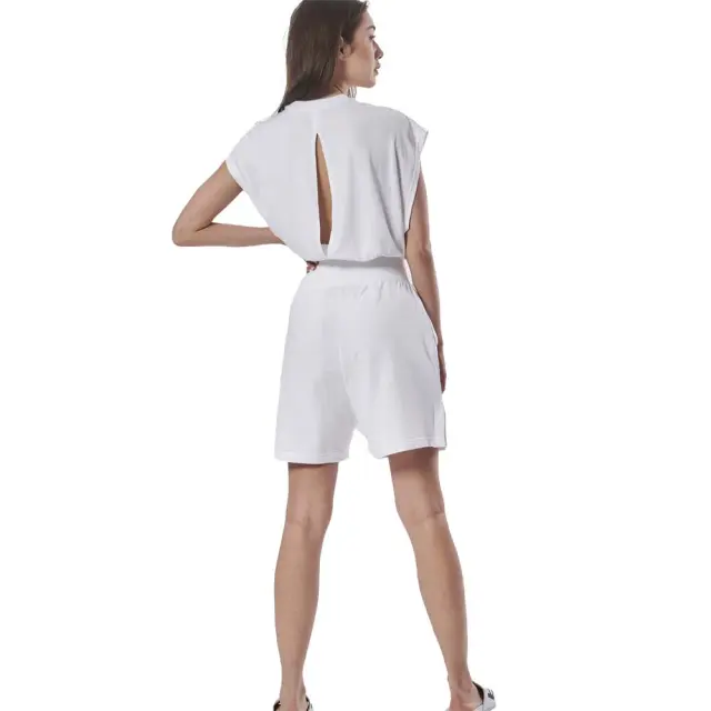 Body Action Women's High-Waisted Loose-Fit Shorts Άσπρο 031422-02 (Body Action) 2