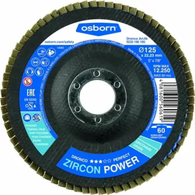 OSBORN ΔΙΣΚΟΣ ΠΟΛΥΠΤΕΡΟΣ ZIRCON POWER 115ΜΜ P60