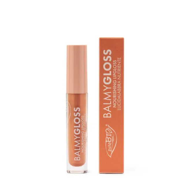 PuroBIO BALMY GLOSS – Nourishing Lipgloss - 03 Light Peach Shinny