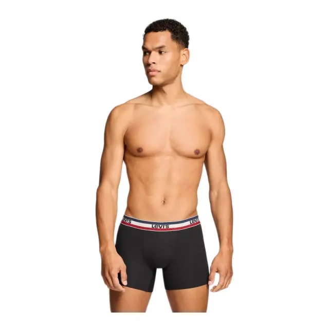Levi's Ανδρικό Boxer Repeat SPW Logo Brief - Διπλό Πακέτο, Χρώμα Μαύρο - XL 2