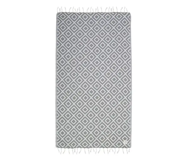 NEF-NEF ΠΕΤΣΕΤΑ ΘΑΛΑΣΣΗΣ ROMARIO 90X170 NEF-NEF HOMEWARE, 100% BAMBAKI - GREY (037745)