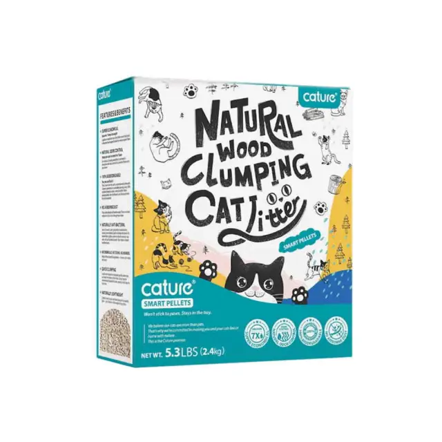 Cature Smart Pellet Βιοδιασπώμενο Υπόστρωμα Υγιεινής για Γάτες 6L (2,4Kg) Μονόχρωμο