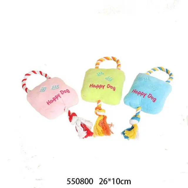 Λούτρινο παιχνίδι σκύλου με σχοινί - 26x10cm - 550800 2