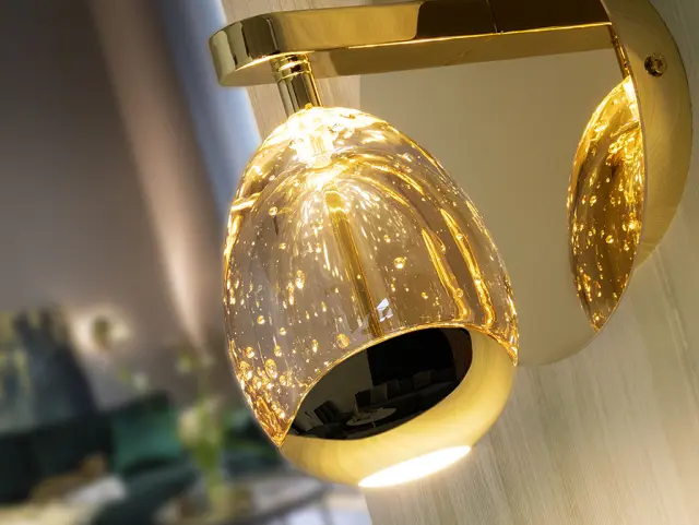 ROCIO WALL LAMP 1L GOLD φωτιστικό απλίκα Χρυσό 2