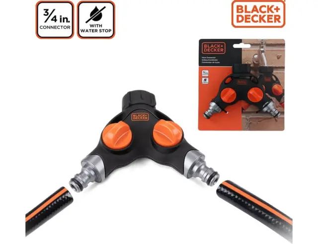 Σύνδεσμος βρύσης Black+Decker με Διακόπτη 3/4" 3917400099000000 3