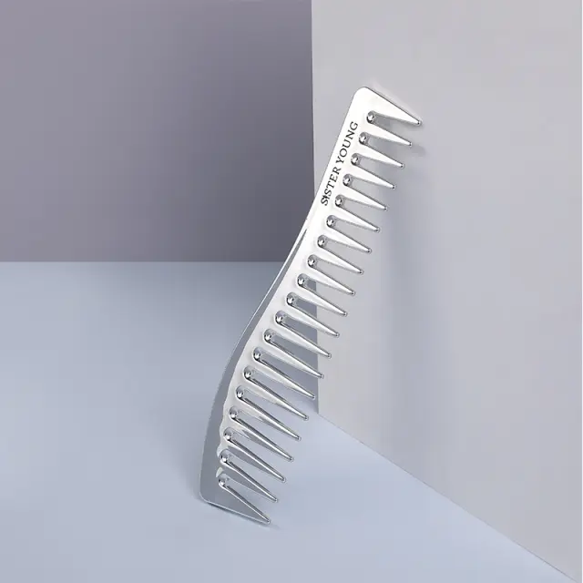 Sister Young Zuri Silver Luxury Hair Comb 3