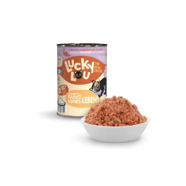 Lucky Lou LifeStage Adult Πουλερικά & Σολομός (με Κολοκυθάκι) 400gr 2