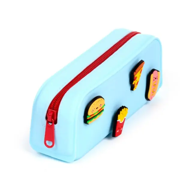 Puckator 3D Κασετίνα σιλικόνης / Silicone Pencil Case with Charms: Foodiemals 3