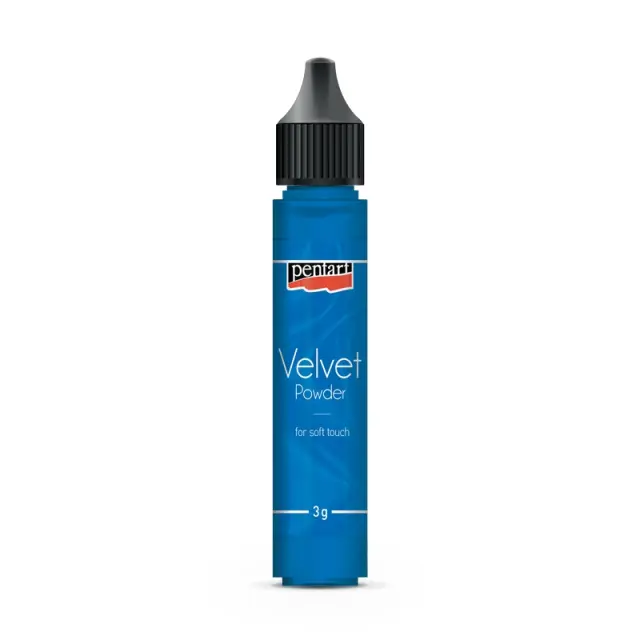 Velvet powder 3gr Pentart, Blue