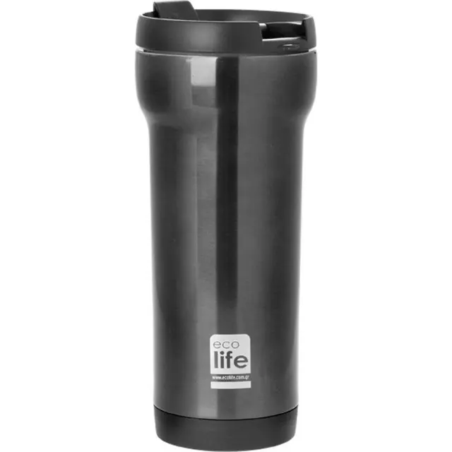 Ecolife® -Coffee Cup Ποτήρι Θερμός 420ml- Black (33-BO-4006).