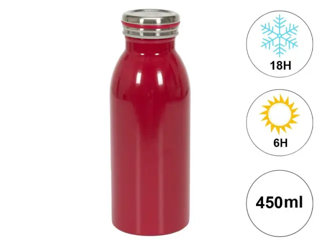Mπουκάλι Θερμός Cook Concept με χωρητικότητα 450ml και διατήρηση θερμοκρασίας 6h ζεστό / 18h κρύο KA4806