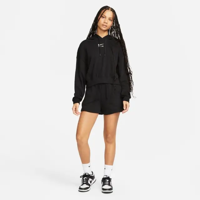 Nike Air Crop Fleece Hoodie (DV8048-010) - Μαύρο 3
