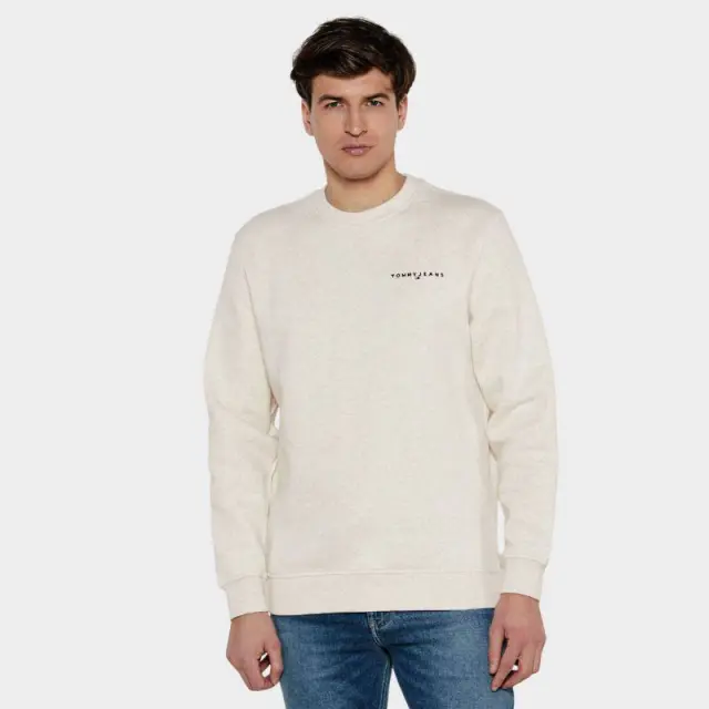 Tommy Hilfiger - Ανδρικό Φούτερ Tjm Linear DM0DM20249-AE3 Μπεζ - 2XL