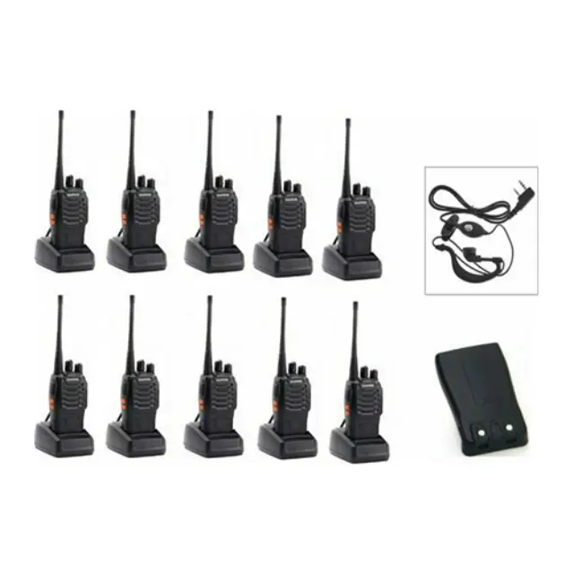 Baofeng BF-888S Ασύρματος Πομποδέκτης UHF/VHF 5W χωρίς Οθόνη Σετ 10τμχ