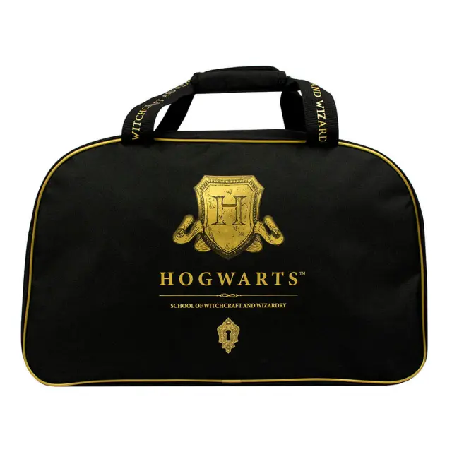 Μικρή τσάντα ταξιδίου Harry Potter Kit Bag – Hogwarts Shield – Black